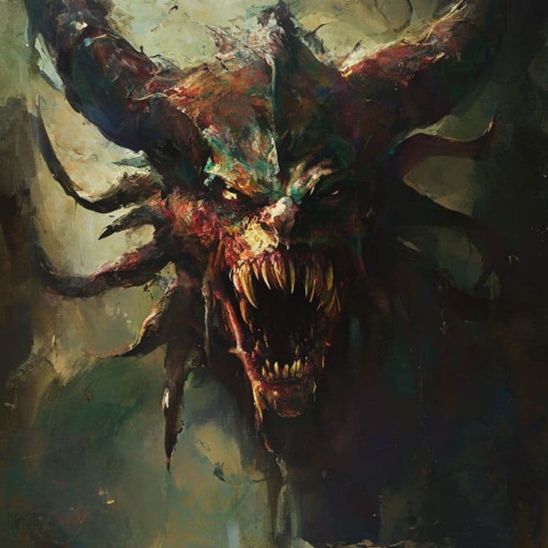 Gorgon — fantasy monster illustration