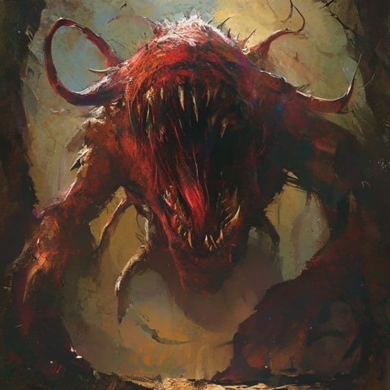 A-mi-kuk — fantasy monster illustration