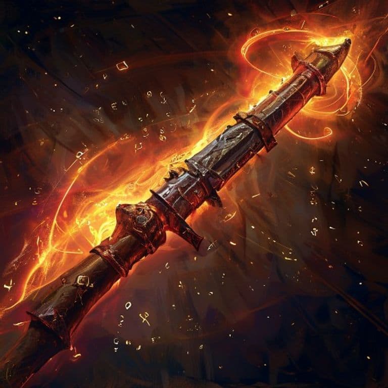 Weapon of Blood — fantasy spell effect illustration. Weapon of Blood is a 1st-level transmutation available to Sorcerer, Wizard.