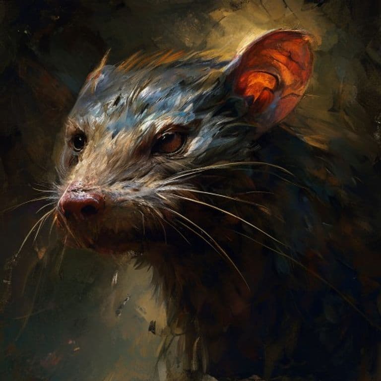 Wind Weasel — fantasy monster illustration