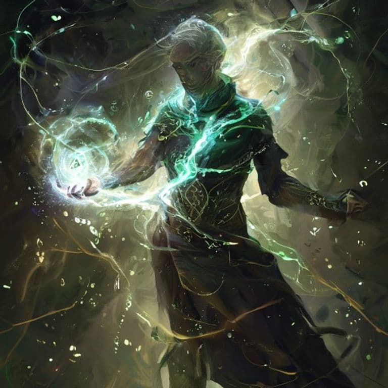 Gaseous Form — fantasy spell effect illustration