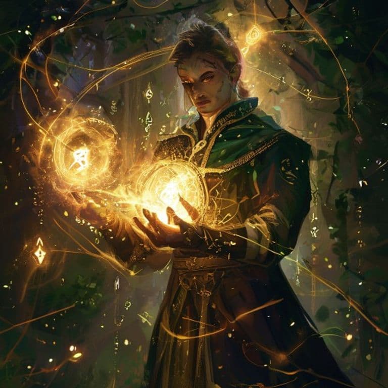 Reincarnate — fantasy spell effect illustration
