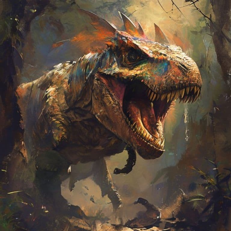 Dinosaur, Guardian Archaeopteryx — fantasy monster illustration