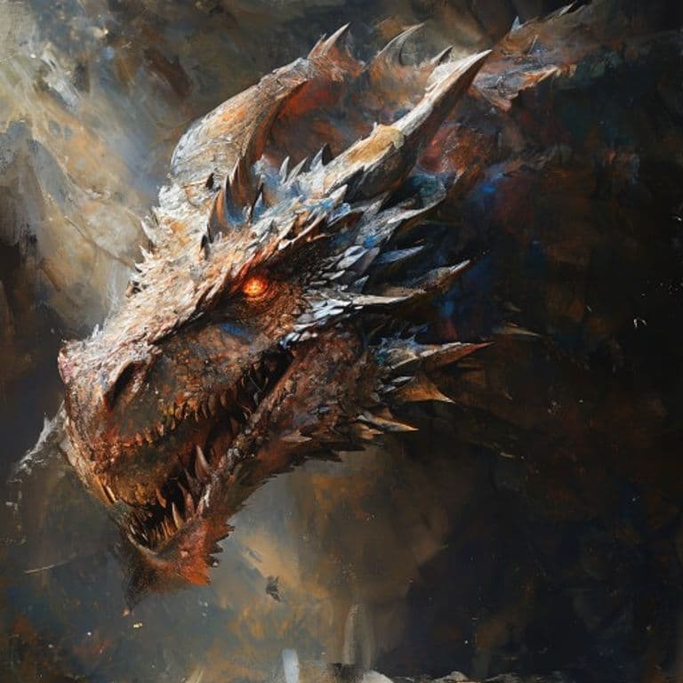 Adult Mithral Dragon — fantasy monster illustration. Adult Mithral Dragon is a huge dragon (Challenge Rating 18).