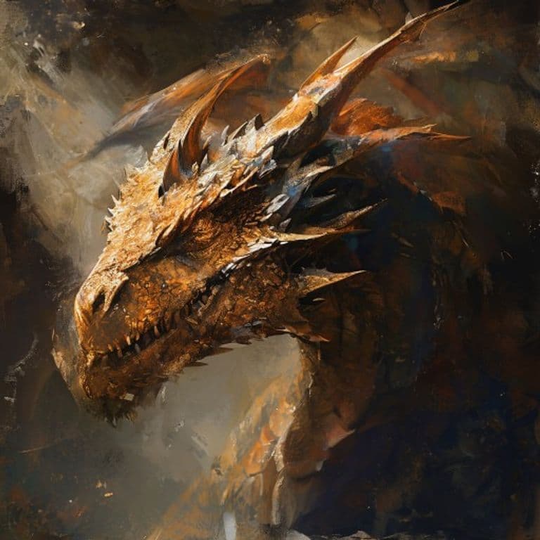 Bronze Dragon Wyrmling — fantasy monster illustration. Bronze Dragon Wyrmling is a medium dragon (Challenge Rating 3).