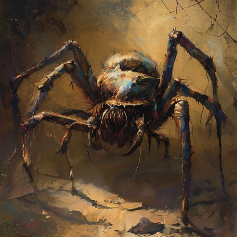 Sand Spider — fantasy monster illustration