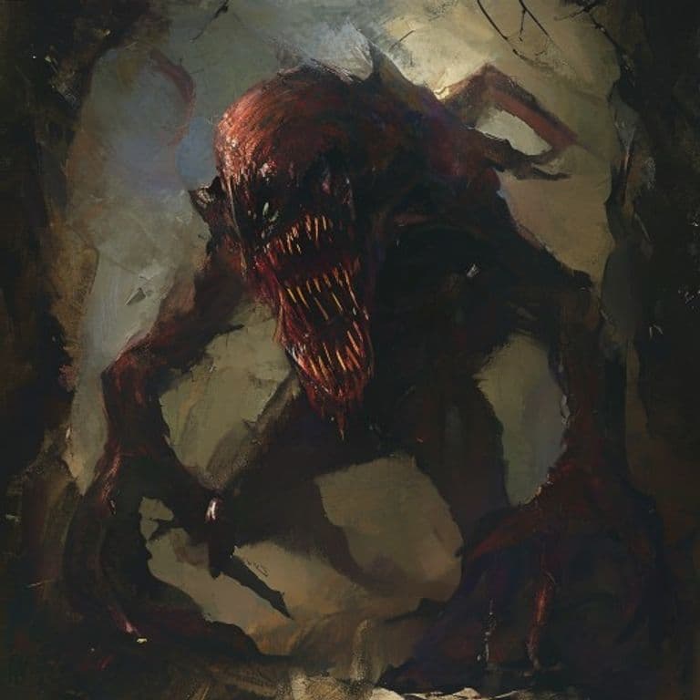 Darkmantle — fantasy monster illustration