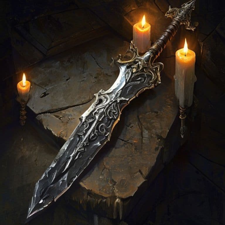 Angurvadal, the Stream of Anguish — fantasy item illustration