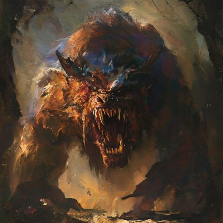 Akhlut — fantasy monster illustration