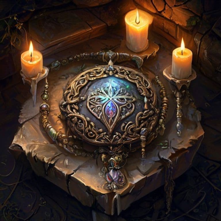 Amulet of Memory — fantasy item illustration