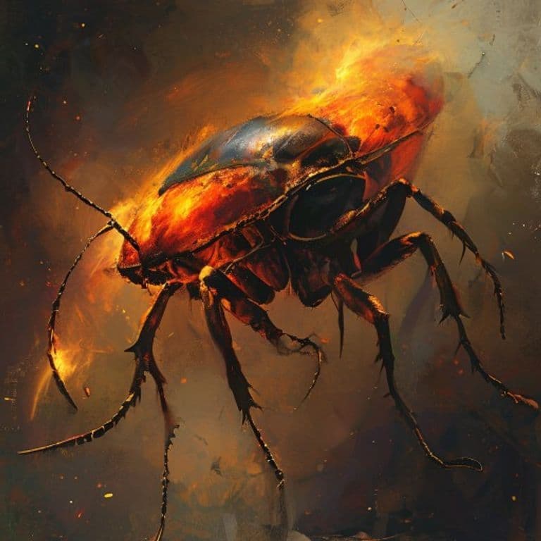 Insect, Giant Fire Beetle — fantasy monster illustration
