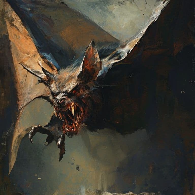 Giant Bat — fantasy monster illustration