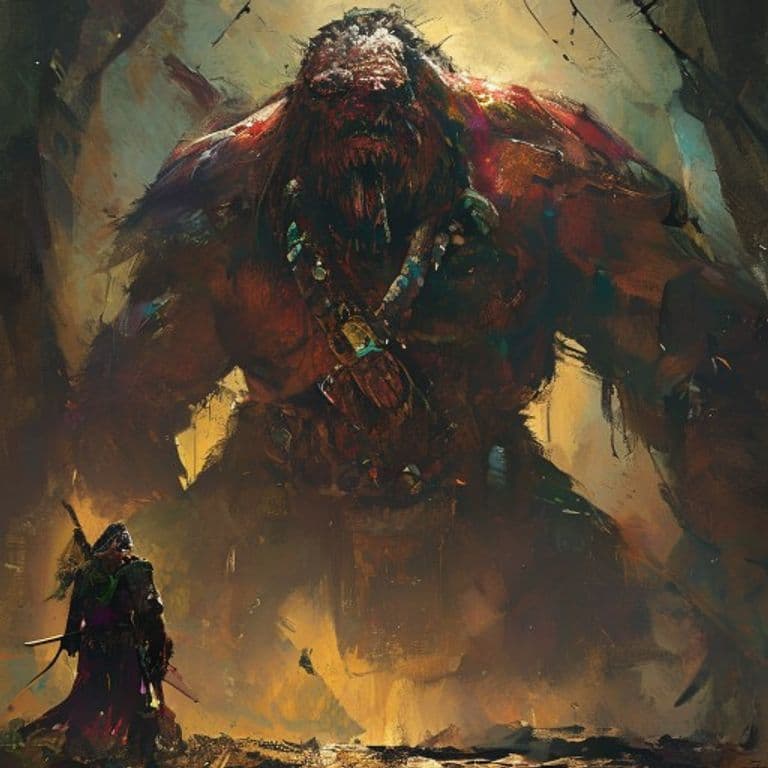 Corrupted Chieftain — fantasy monster illustration