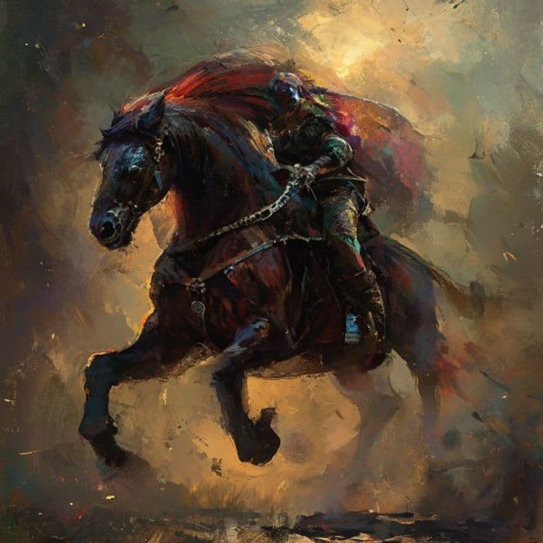 Riding Horse — fantasy monster illustration