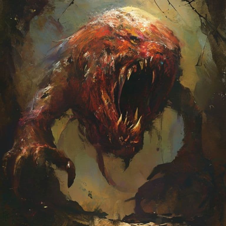 Otyugh — fantasy monster illustration