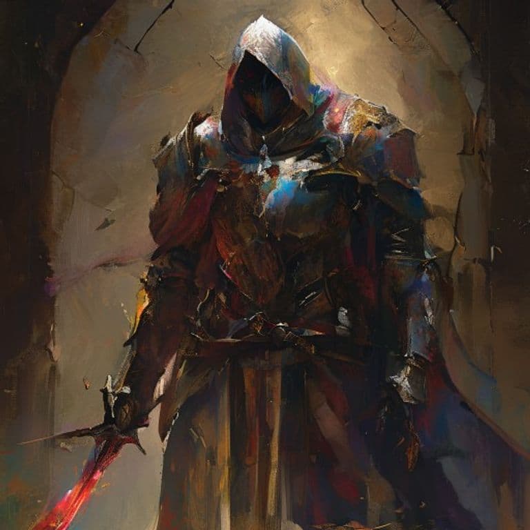 Holy Knight — fantasy monster illustration