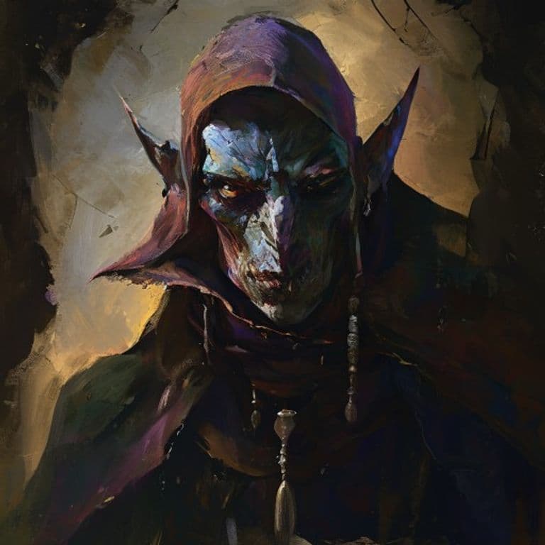 Drow — fantasy monster illustration