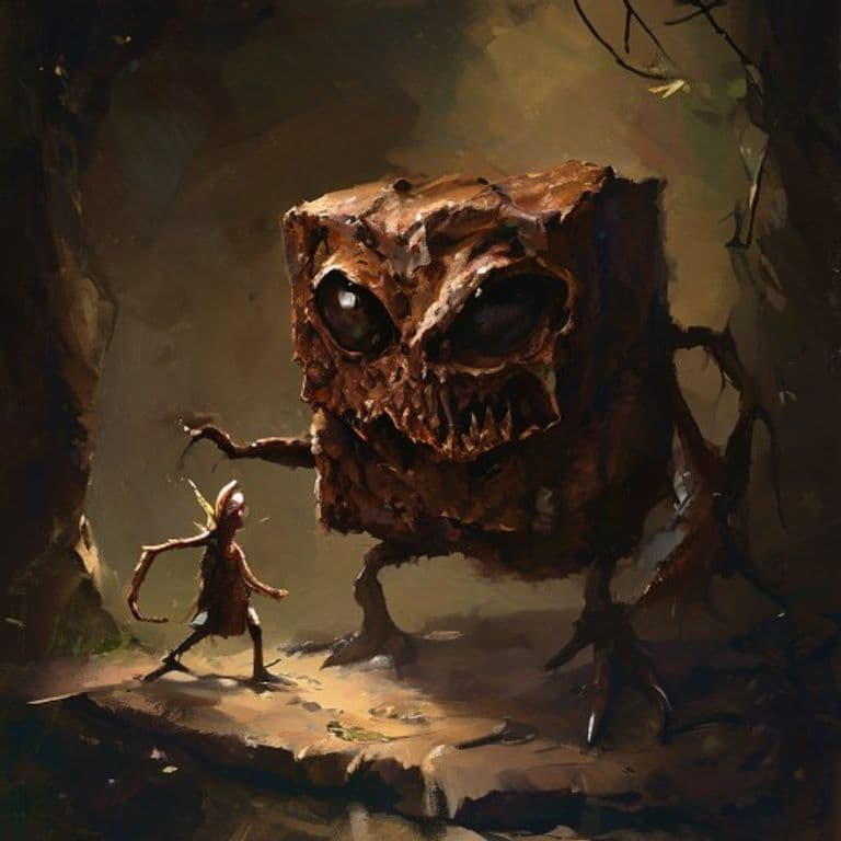 Brownie — fantasy monster illustration