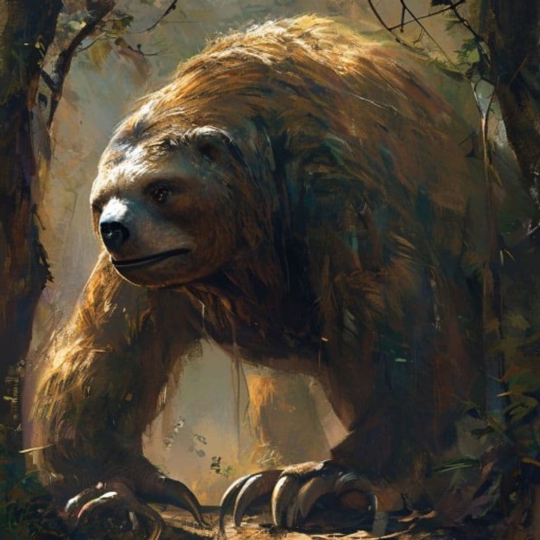 Giant Sloth — fantasy monster illustration