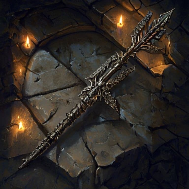 Shattershot Arrow — fantasy item illustration
