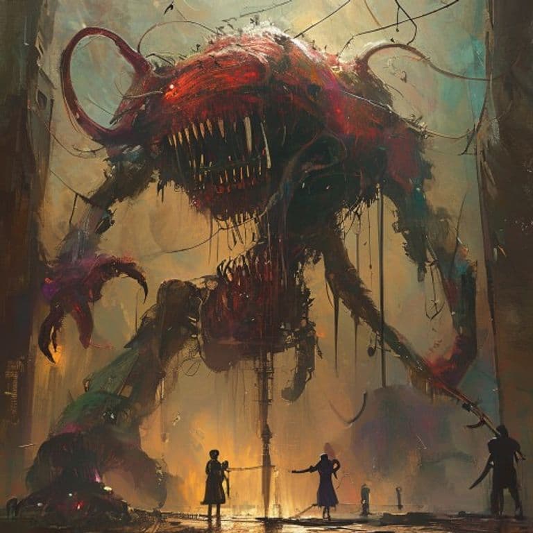 Animated Instrument, Symphony — fantasy monster illustration