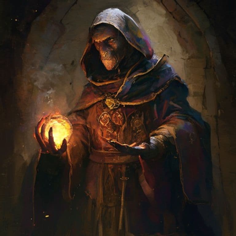 Master Alchemist — fantasy monster illustration