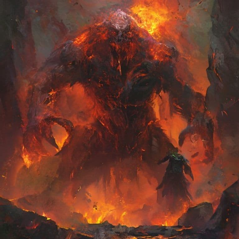 Lava Keeper — fantasy monster illustration