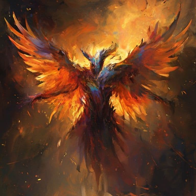 Phoenixborn — fantasy monster illustration