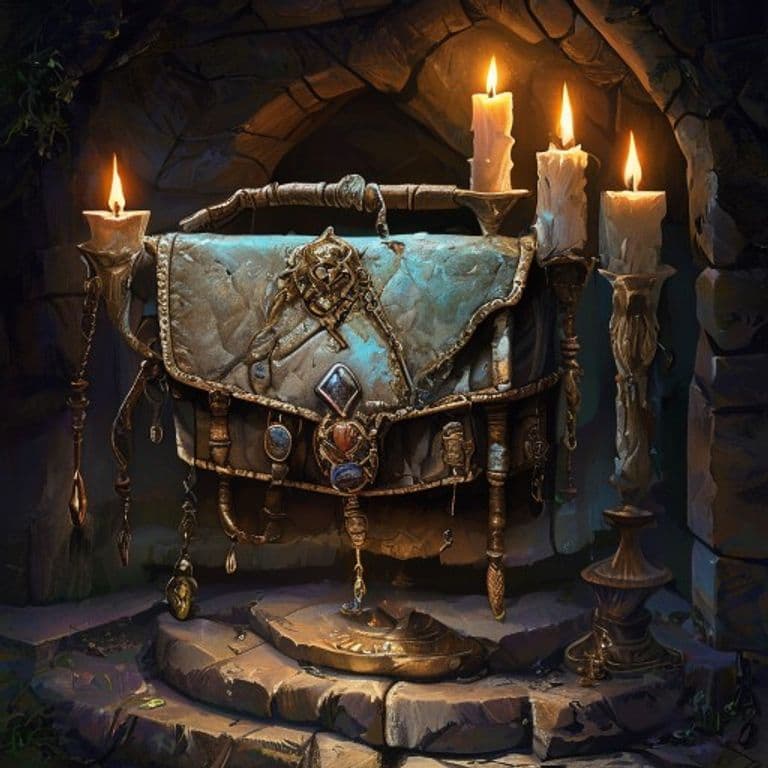 Satchel of Seawalking — fantasy item illustration