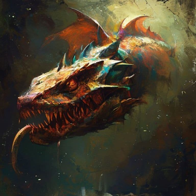 Dragon Eel — fantasy monster illustration