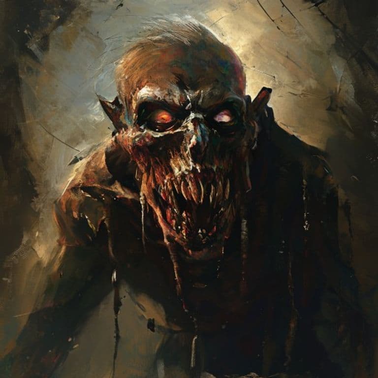 Iron Ghoul — fantasy monster illustration