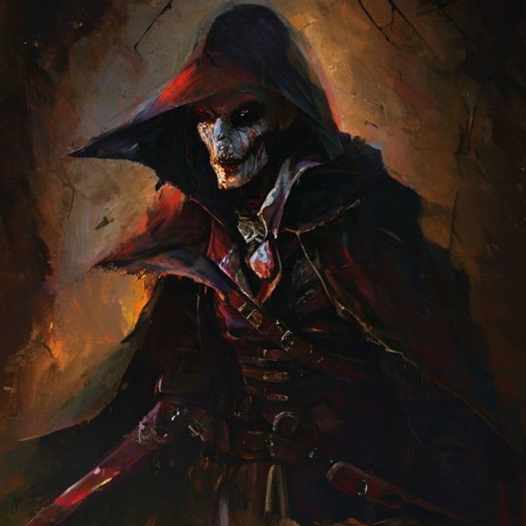 Vampire Assassin — fantasy monster illustration