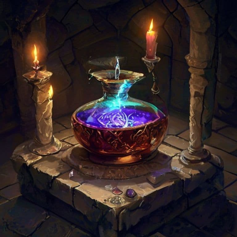 Potion of Bad Taste — fantasy item illustration