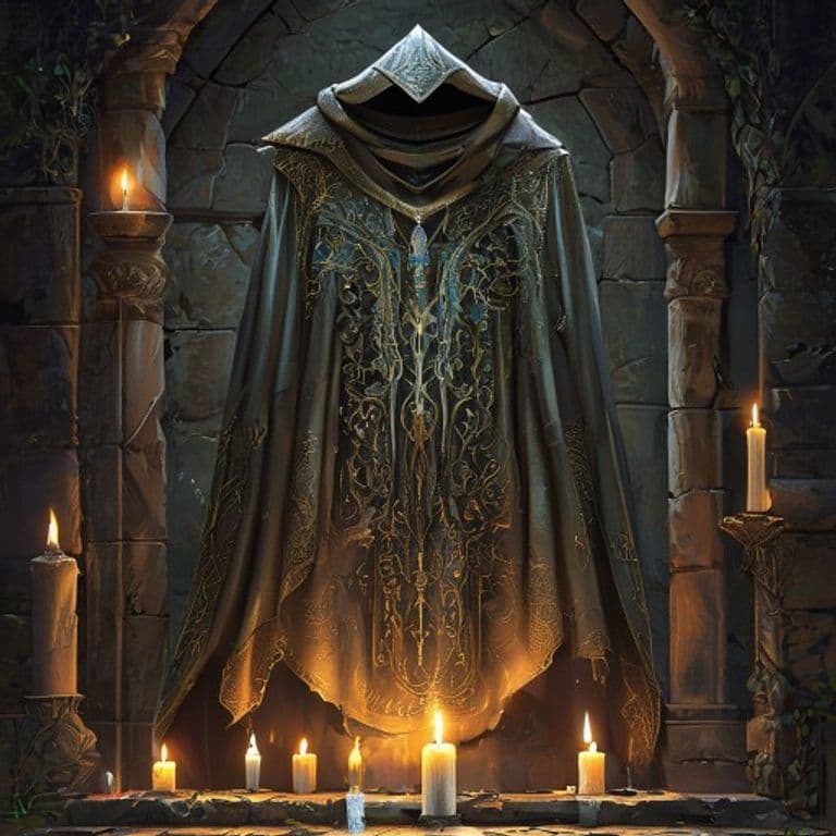 Gliding Cloak — fantasy item illustration