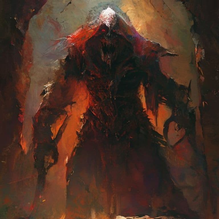 Herald of Slaughter — fantasy monster illustration