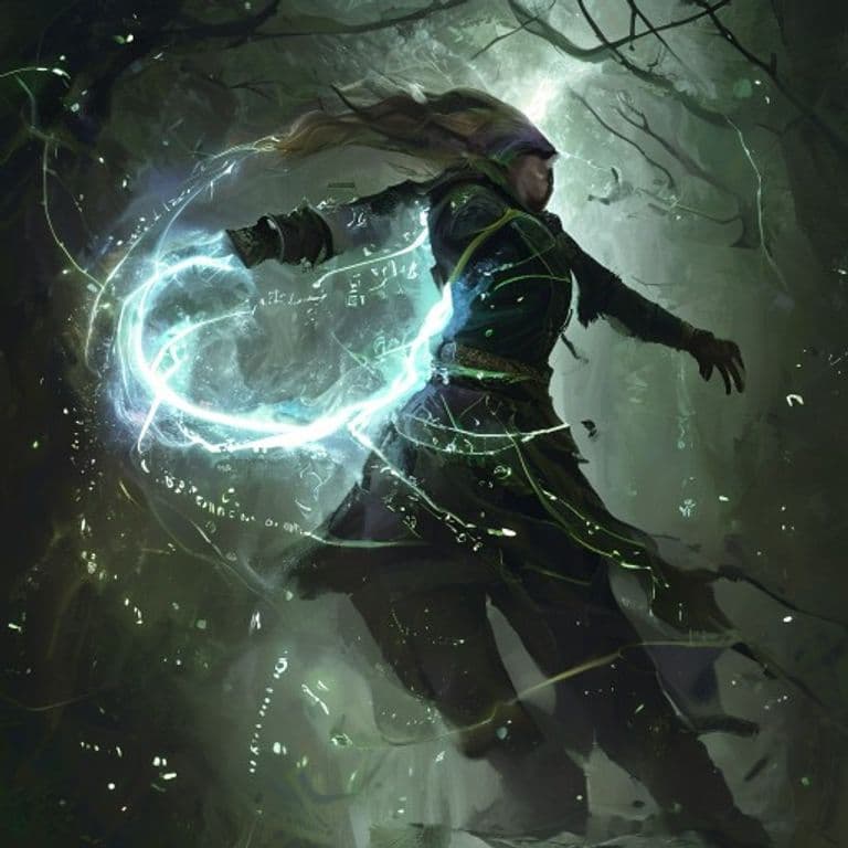 Misty Step — fantasy spell effect illustration