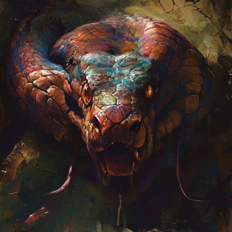 Snake Lamia — fantasy monster illustration