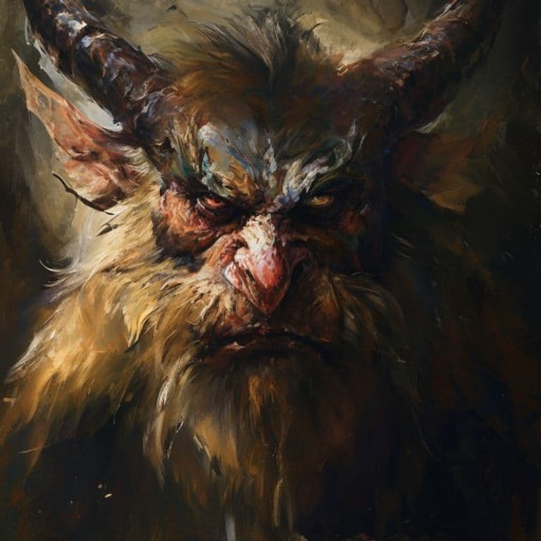 Domovoi — fantasy monster illustration