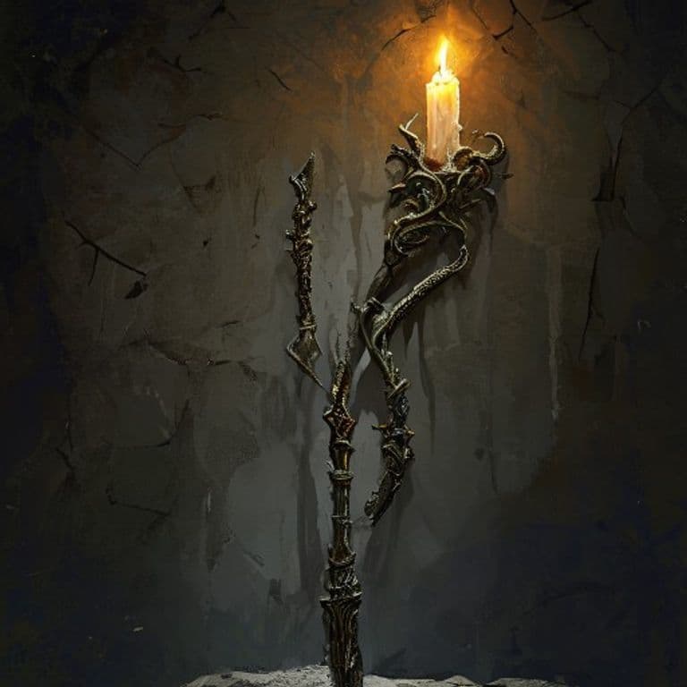 Unseelie Staff — fantasy item illustration