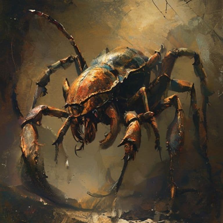Insect, Giant Scorpion — fantasy monster illustration
