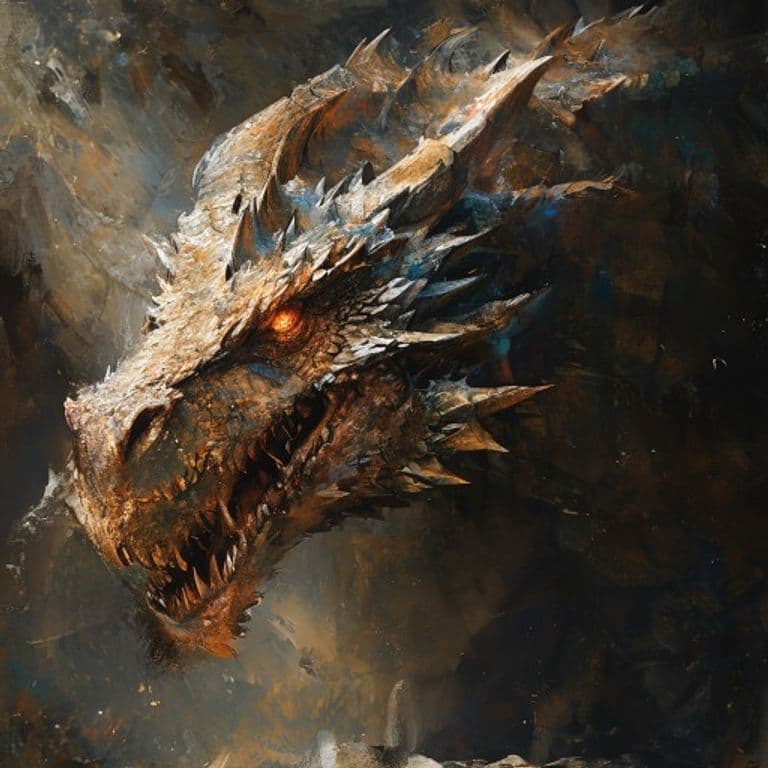 Ancient Mithral Dragon — fantasy monster illustration. Ancient Mithral Dragon is a gargantuan dragon (Challenge Rating 18).