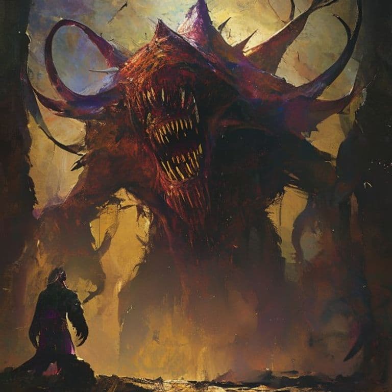 Stargazer — fantasy monster illustration