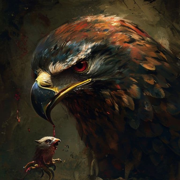 Hawk, Blood — fantasy monster illustration