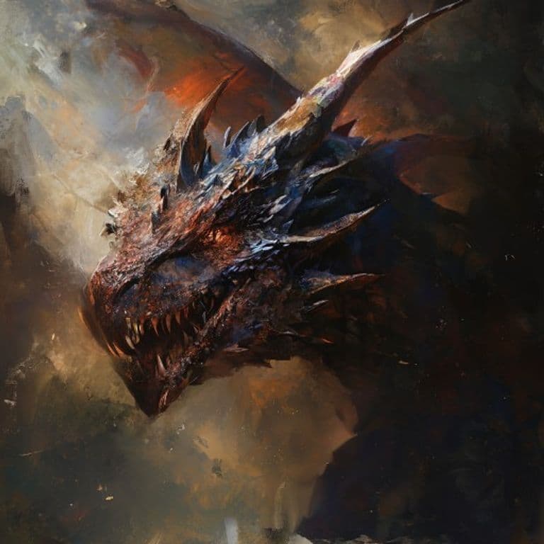Young Void Dragon — fantasy monster illustration