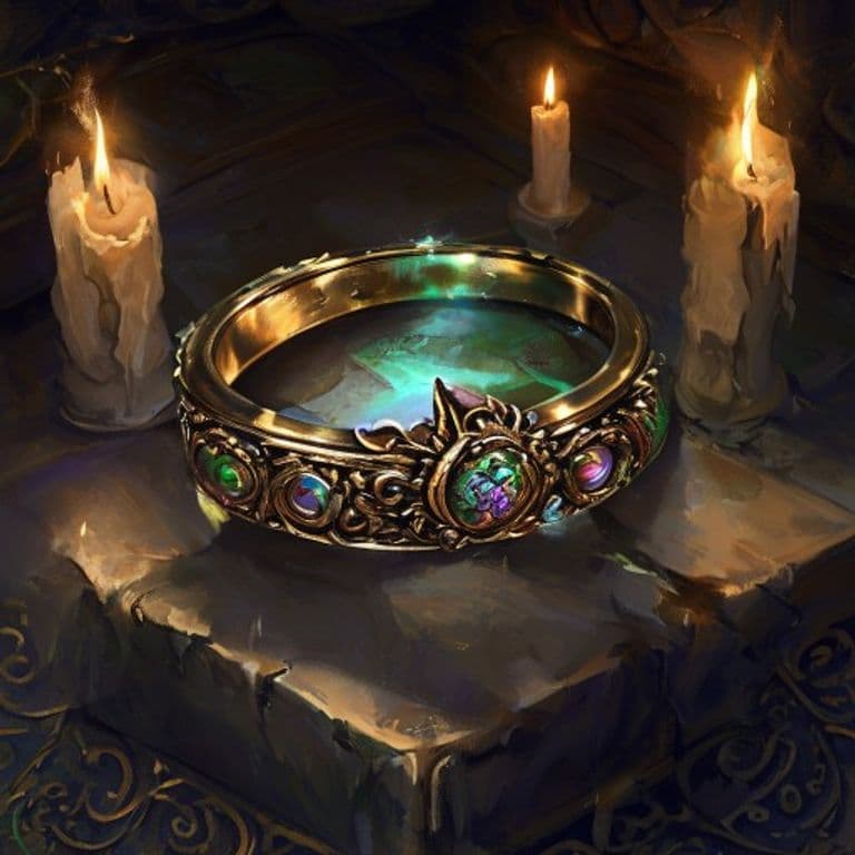 Ring of the Frog — fantasy item illustration