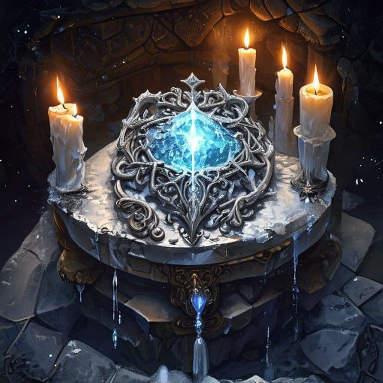 Talisman of the Snow Queen — fantasy item illustration