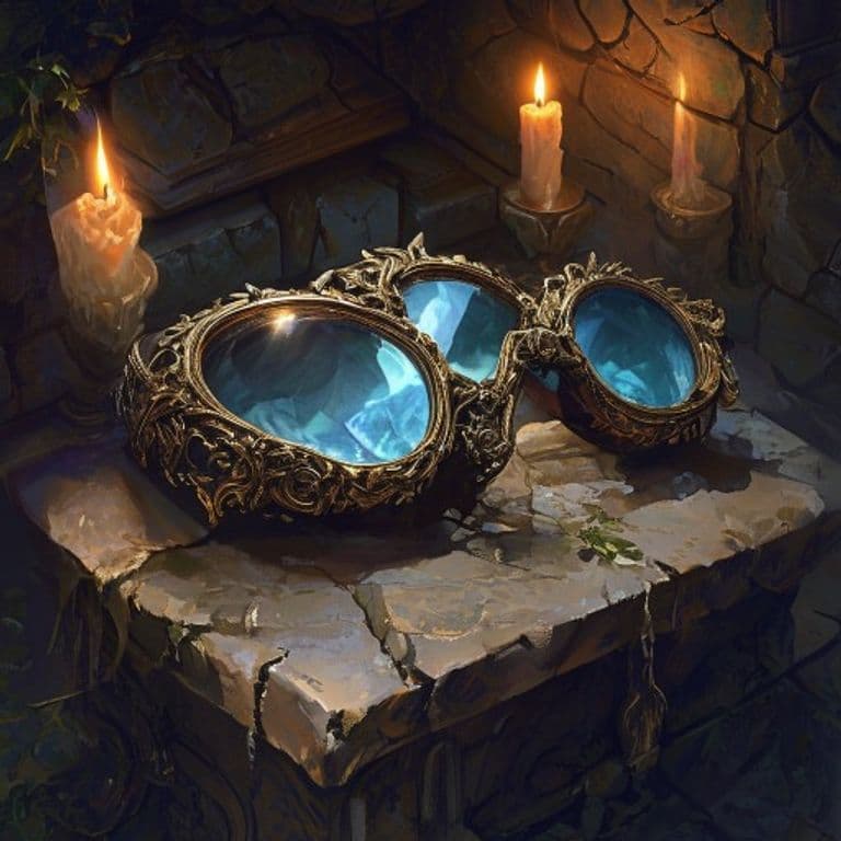 Goggles of Shade — fantasy item illustration