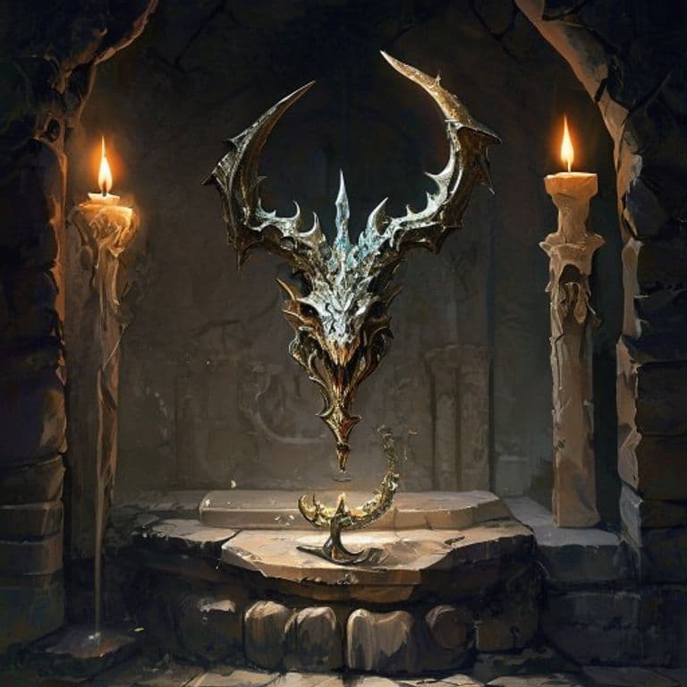 Ghost Dragon Horn — fantasy item illustration