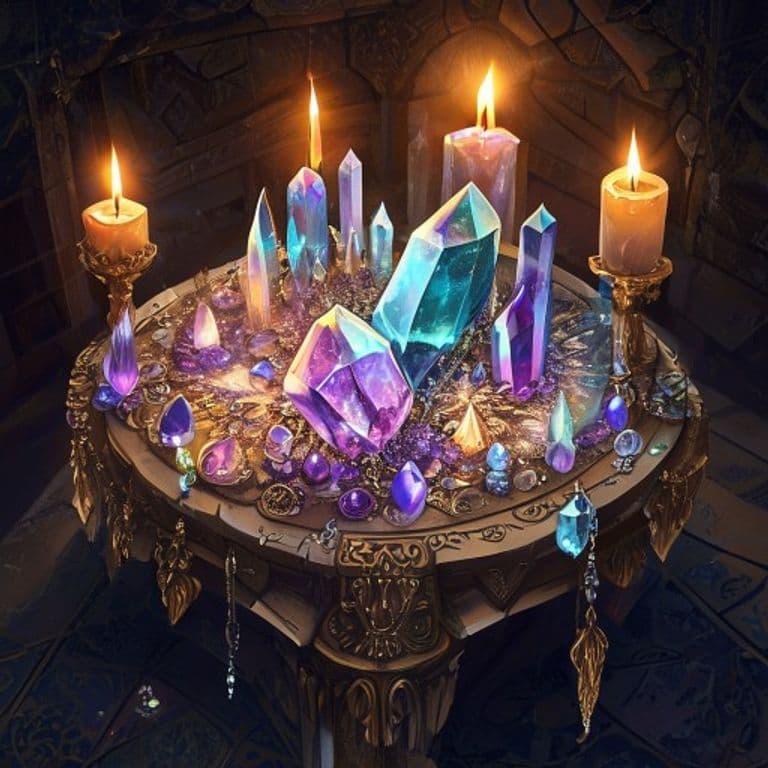 Countermelody Crystals — fantasy item illustration. Countermelody Crystals is a magic item (wondrous item) of uncommon rarity.