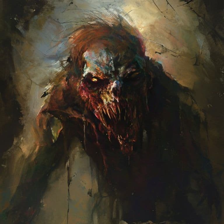 Tar Ghoul — fantasy monster illustration